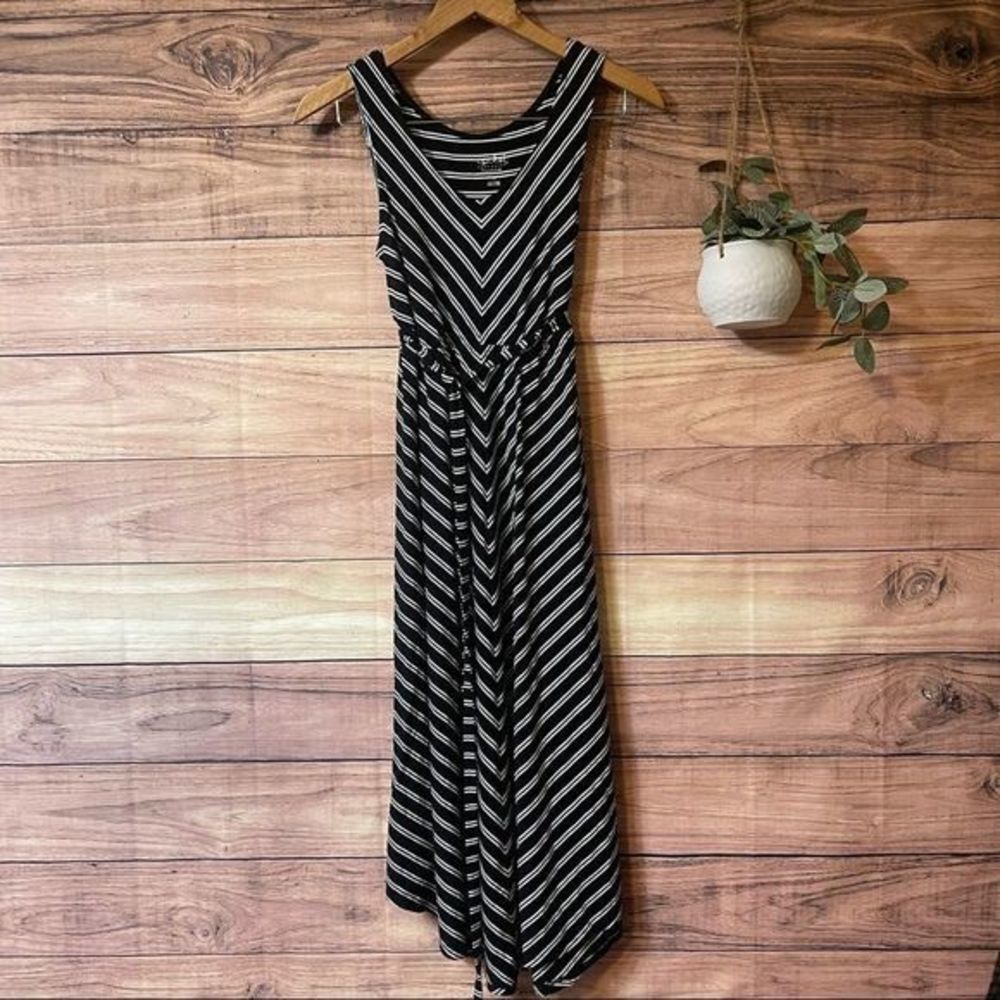 Isabel Maternity by Ingrid & Isabel Black and White Striped Dress